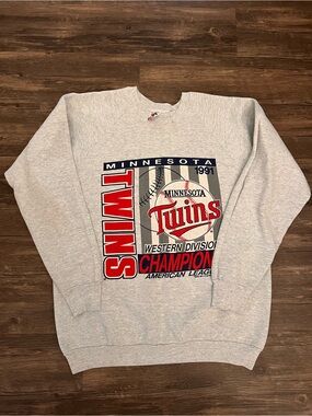 Vintage 1991 Minnesota Twins Crewneck Sweatshirt
